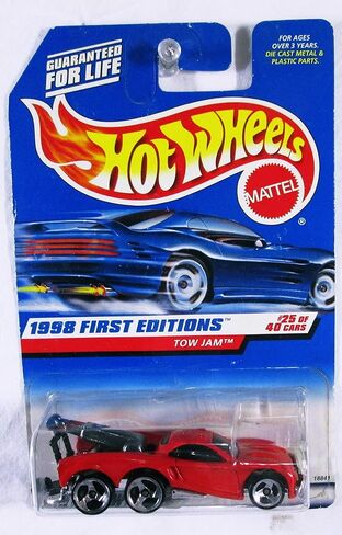 Hot Wheels - 1998 First Editions - Tow Jam - Red - #25 of 40 - Collector #658 - Limited Edition - Collectible in Kuwait