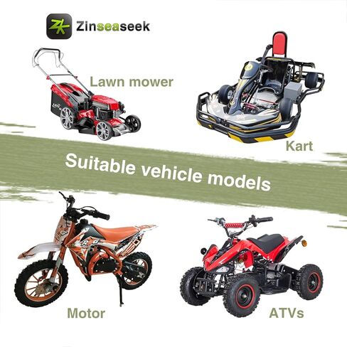 104 Recoil Pull Starter Start fit for 43cc 47cc 49cc 2 Stroke 50cc 63cc 70cc 4 Stroke Engine Lawn Mower Motor Kart Pocket Bike Mini Moto Kid Bike ATV Quad Wheeler (104mm Standard-Black) in Saudi Arabia