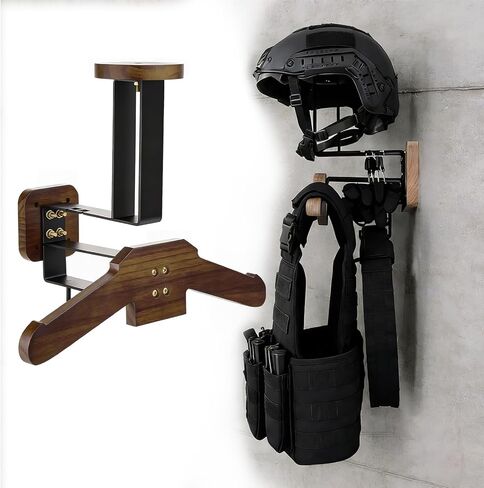 Helmet Wall Mount, Motorcycle Helmet Holder Wall Mount with Helmet Stand,Motorcycle Helmet Wall Mount | Heavy-Duty All-Purpose Gear Rack & Motorcycle Gear Rack | 88LBS Capacity for Football, Cycling in Saudi Arabia