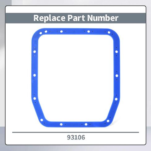 93106 Gearbox Oil Pan Gasket Replacement for Ford AOD 4R70W Transmission for Expedition 1996 for Crown Victoria 1993 1995 for F100 F150 for Lincoln Mark VIII, Replacement Part Rubber Blue in Saudi Arabia