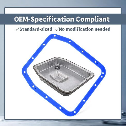 93106 Gearbox Oil Pan Gasket Replacement for Ford AOD 4R70W Transmission for Expedition 1996 for Crown Victoria 1993 1995 for F100 F150 for Lincoln Mark VIII, Replacement Part Rubber Blue in Saudi Arabia