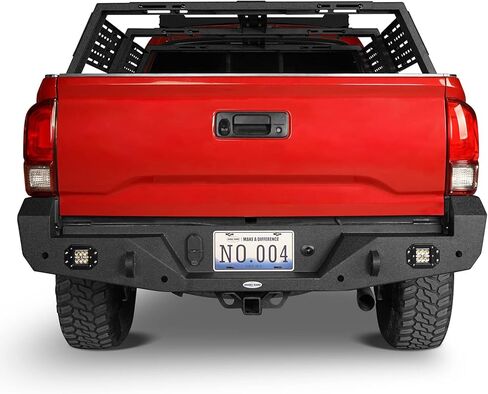 Hooke Road Tacoma Rear Bumper w/2 ×18W LED Lights for 3rd Gen Toyota Tacoma 2016 2017 2018 2019 2020 2021 2022 2023 in Kuwait