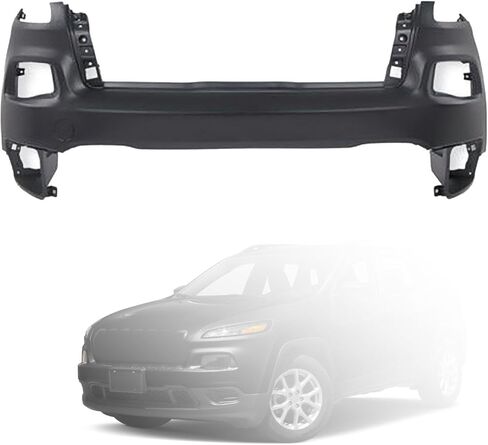 Front Bumper Cover Compatible with 2014 2015 2016 2017 2018 Je-ep Cherokee Latitude Limited North Sport Replaces 5NJ52TZZAB, CH1014112 in Saudi Arabia