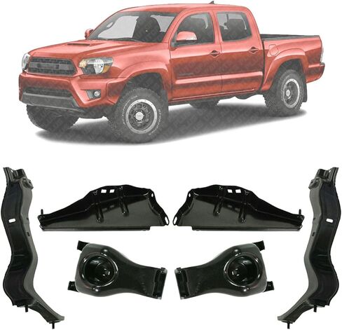 New Front Bumper Outer + Support Brackets Kit Left Driver & Right Passenger Side Direct Replacement For Toyota Tacoma 2012-2015 TO1065104 TO1043122 TO1042122 TO1043121 TO1042121 in Saudi Arabia