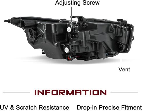 JSBOYAT Fits for 2014 2015 2016 2017 2018 2019 2020 2021 2022 Infiniti Q50 w/o AFS Left Driver Side Headlight Assembly Projector Headlamp w/LED DRL in Saudi Arabia