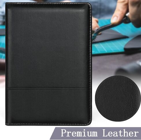 A5 Padfolio Business Portfolio Folder,Junior Size Document Folder Organizer, Padfolio with Interior Pocket and Pen Loop, 5 x 8 Writing Pad Included in Saudi Arabia
