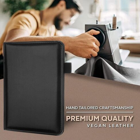 A5 Padfolio Business Portfolio Folder,Junior Size Document Folder Organizer, Padfolio with Interior Pocket and Pen Loop, 5 x 8 Writing Pad Included in Saudi Arabia