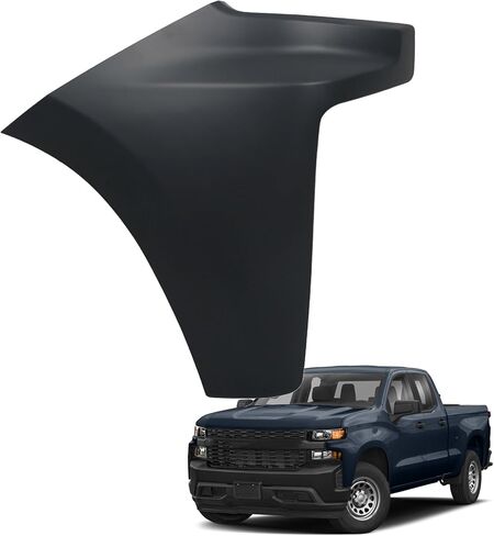 Plastic Front Bumper End Cap Extension Right Side Black Replacement for 2019 2020 2021 2022 Silverado 1500 GM1017110 in Kuwait