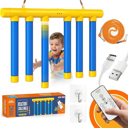 Reflex Drop Stick Game - Hand Eye Coordination Training Toy - Reaction Time Training Challenge with Remote and 3 Adjustable Speed Modes for Kids and Adults - Catch Falling Sticks Reflex Trainer Game in Saudi Arabia