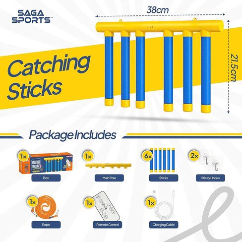 Reflex Drop Stick Game - Hand Eye Coordination Training Toy - Reaction Time Training Challenge with Remote and 3 Adjustable Speed Modes for Kids and Adults - Catch Falling Sticks Reflex Trainer Game in Saudi Arabia