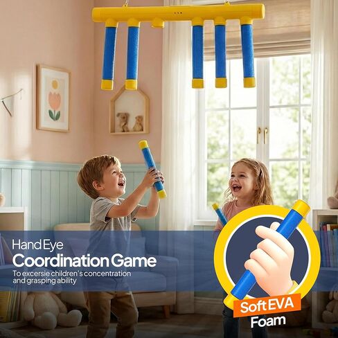 Reflex Drop Stick Game - Hand Eye Coordination Training Toy - Reaction Time Training Challenge with Remote and 3 Adjustable Speed Modes for Kids and Adults - Catch Falling Sticks Reflex Trainer Game in Saudi Arabia