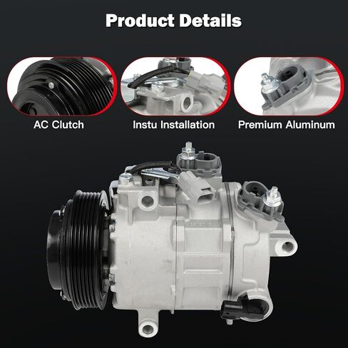cciyu Air Conditioning Compressor for Dodge for Ram 1500/1500 Classic 4000 5.7L 2014-2023 Replaces AC Compressor for Car 6 Grooves in Saudi Arabia