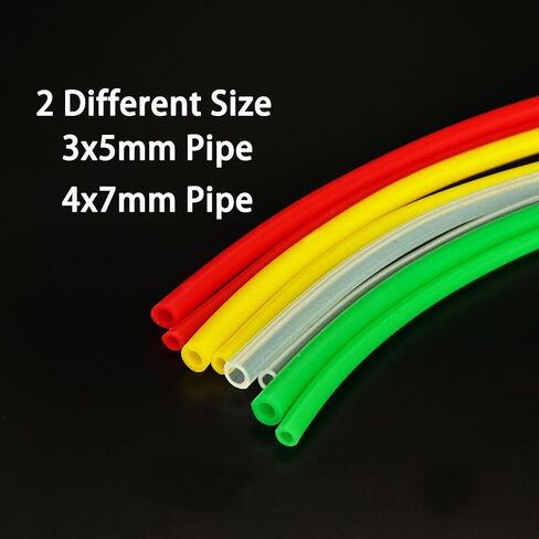 2 قطعة RC قارب مياه التبريد الأنابيب 3x5 مللي متر 4x7 مللي متر سيليكون أنبوب تبريد المياه الأنابيب ل RC قارب DIY نموذج السفينة أجزاء نظام تبريد المياه (أخضر ، شفاف) in Kuwait