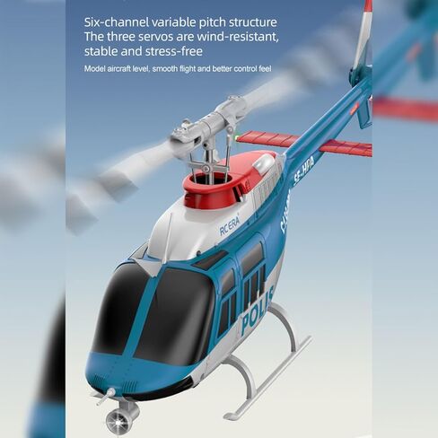 C138 PRO Remote Control Helicopter with One-Touch Inverted Flight, 2.4G 6CH 206 Flybarless RC Helicopter for Adult, Gyro Altitude Hold & Positioning & 3D Stunt in Saudi Arabia