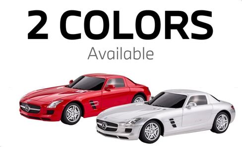 RASTAR 40100 1/24 Officially Licensed Mercedes-Benz SLS AMG RC Car Model with 2.4GHz Remote Control & Independent Suspension for Play & Display - Ideal Gift for Car Lovers Ages 6+ - Red in Saudi Arabia