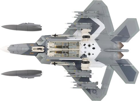Hobby Master | 1:72 Scale Diecast Military Aircraft Replica | F-22 Splinter Camouflage USAF (fictitious Scheme) | Model HA2831 in Saudi Arabia