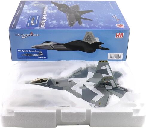 Hobby Master | 1:72 Scale Diecast Military Aircraft Replica | F-22 Splinter Camouflage USAF (fictitious Scheme) | Model HA2831 in Saudi Arabia