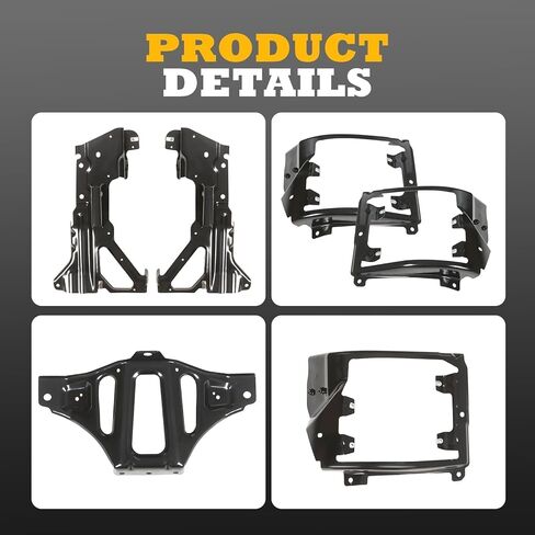 Front Bumper Brackets Support Inner & Outer Mount Set Compatible with 2016-2018 Silverado 1500 and 2019 Silverado 1500LD in Kuwait