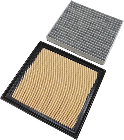 Engine & Cabin Air Filter Fit for 2010-2015 Lexus RX450H V6 3.5L Hybrid, Fit for 2011-2016 Toyota Highlander V6 3.5L Hybrid, Replace 17801-31141 87139-02020 in Kuwait
