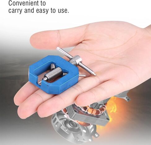Universal RC Motor Pinion Puller, Stainless Steel Portable Motor Pinion Gear Puller for Remote Control Cars, 1.6x1.5x0.4in, Blue in Saudi Arabia
