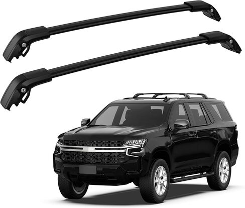 KUIPERAUTO 165lbs Aluminum Roof Rack Cross Bars Compatible for Chevy Tahoe & Suburban 2021-2025, GMC Yukon & Yukon XL 2021-2025, Rooftop Luggage Carrier for Bike Canoe Cargo Box in Kuwait