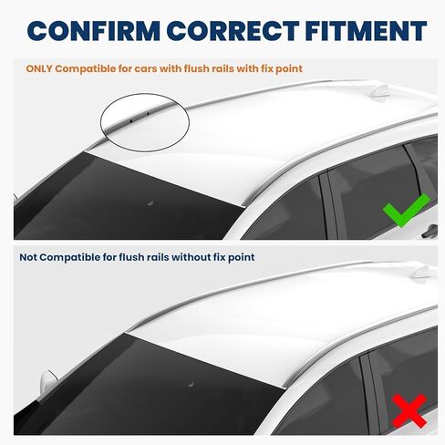 KUIPERAUTO 165lbs Aluminum Roof Rack Cross Bars Compatible for Chevy Tahoe & Suburban 2021-2025, GMC Yukon & Yukon XL 2021-2025, Rooftop Luggage Carrier for Bike Canoe Cargo Box in Kuwait