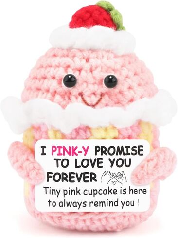 AHONEY Happy Birthday Gifts for Daughter Sister Women Girlfriend Best Friend Teacher Coworker, Emotional Support Crochet Funny Birthday Card Idea for 18th 21st 30th 40th 50th Home Decor Doll Ornaments in Kuwait