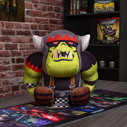 لعبة Warhammer 40,000 قطيفة - Goff Ork Boy - لعبة Club Mocchi-Mocchi قطيفة كبيرة الحجم - قطيفة مرخصة رسميًا من منمنمات Warhammer - ديكور غرفة ألعاب الخيال العلمي - 13 بوصة - للأعمار من 12 عامًا فما فوق in Kuwait