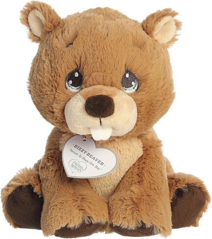 Aurora® Adorable Precious Moments™ Bizzy Beaver Stuffed Animal - Heartwarming Toy for Comforting Children - for Sentimental Gifts, Birthdays, and Adults - Brown 7.5 Inches in Kuwait