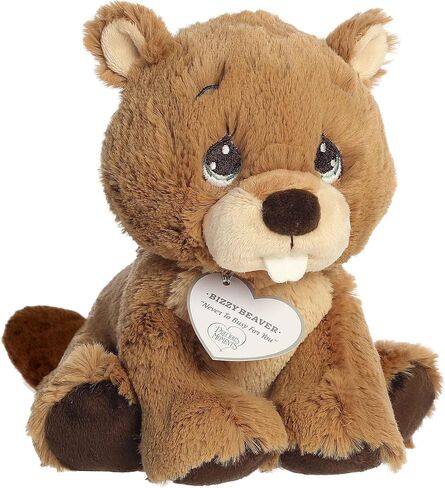 Aurora® Adorable Precious Moments™ Bizzy Beaver Stuffed Animal - Heartwarming Toy for Comforting Children - for Sentimental Gifts, Birthdays, and Adults - Brown 7.5 Inches in Kuwait