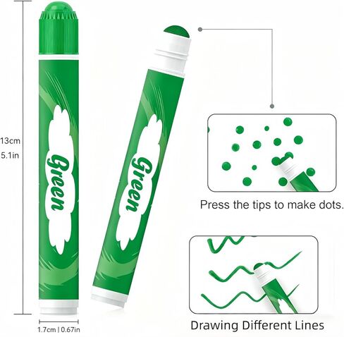 Bingo Daubers Clearance Bulk Dot Markers Quick Dry Fluorescent Fine Tip Dabbers Adults 6 Pack 6 Colors 20ML (0.67oz) for Seniors Casino Family Game Nights in Kuwait