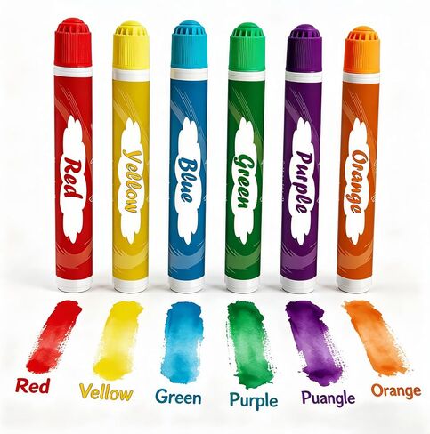 Bingo Daubers Clearance Bulk Dot Markers Quick Dry Fluorescent Fine Tip Dabbers Adults 6 Pack 6 Colors 20ML (0.67oz) for Seniors Casino Family Game Nights in Kuwait