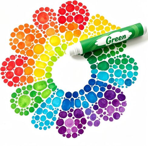 Bingo Daubers Clearance Bulk Dot Markers Quick Dry Fluorescent Fine Tip Dabbers Adults 6 Pack 6 Colors 20ML (0.67oz) for Seniors Casino Family Game Nights in Kuwait