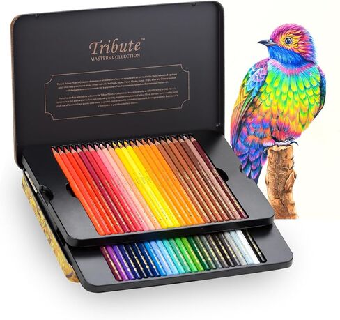300 Colored Pencils Set for Adults Coloring, Professional Oil Based Art Pencils with 4.0mm Thick Soft Core up to 10 layers, Artist Drawing Pencils in Masterpiece Gift Box (300 colors) in Kuwait