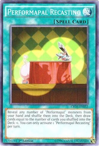 YU-GI-OH! - Performapal Recasting (CROS-EN052) - Crossed Souls - 1st Edition - Common in Kuwait