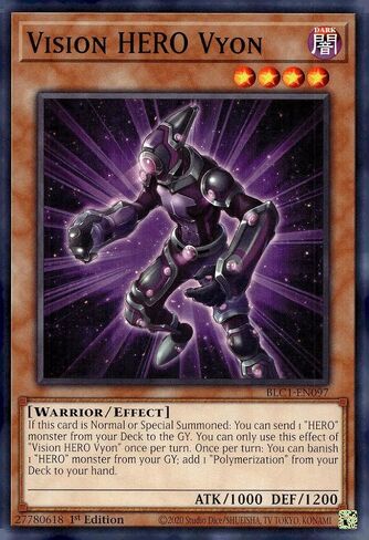 YU-GI-OH! Vision Hero Vyon - BLC1-EN097 - Common - 1st Edition in Kuwait