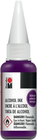 Marabu Purple Alcohol Ink - Aubergine - Dive into The Depths of Royal Mystery, Unleashing a World of Luxury and Imagination - 20ml Bottle in Kuwait