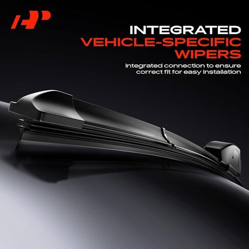 A-Premium 24"+19"+13" Windshield Wiper Blades Compatible with Volkswagen Jetta 2011-2012, R32 2008, Rabbit 2006-2009 - Front Rear Wiper Blade, TLP/FR_TL1, with Wear Indicator & Towel (Pack of 3) in Kuwait