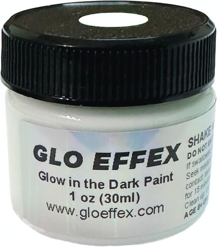 GLO Effex Glow in the Dark Paint - Neutral Colors - 1 Ounce (Neutral White) in Kuwait