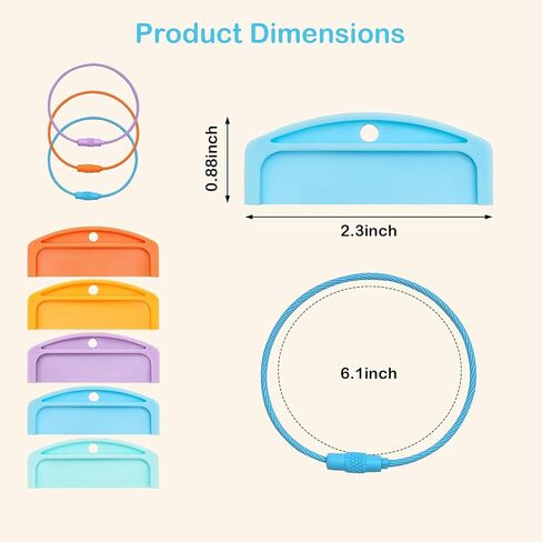 20 Card Holders & 6 Rings, Plastic Organizer Compatible with Yoto Cards for Kids, Yoto Card Holder for Yoto Mini Cards, 2.3 in Wide for Home & Travel in Kuwait