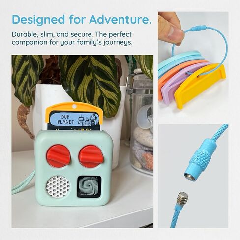 20 Card Holders & 6 Rings, Plastic Organizer Compatible with Yoto Cards for Kids, Yoto Card Holder for Yoto Mini Cards, 2.3 in Wide for Home & Travel in Kuwait