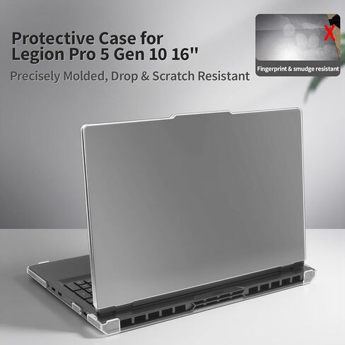 IMMOENUC Laptop Case Set for 2025 Legion Pro 5i/5 Gen 10 16" Scratch-Resistant & Drop-Resistant Hard Shell Frosted Transparent​ Protective Cover + Keyboard Cover in Saudi Arabia