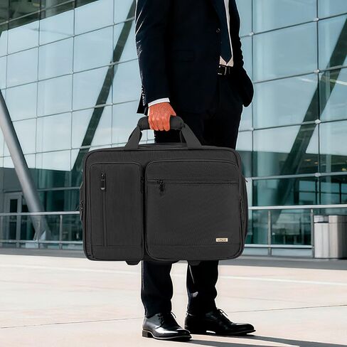 Rolling Laptop Bag for Women Men, Overnight Rolling Computer Bags Fits Up to 17.3 Inch Laptop for Travel/Work/Business in Kuwait