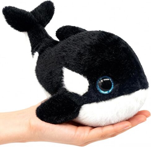Orca Stuffed Animal Cute 11 Inches Orca Whale Plush Toy Soft Orcas Plushies Stuffy Small Ocean Stuffed Animals Birthday Graduation Gifts for Boys Kids in Kuwait