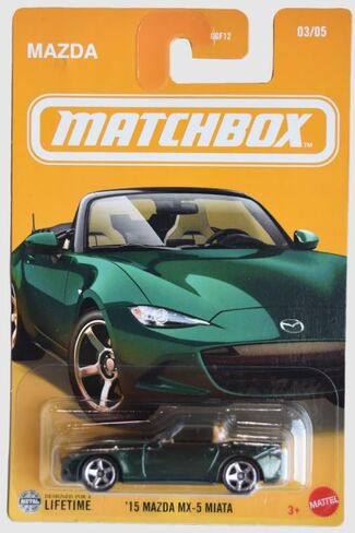 Matchbox '15 Mazda MX-5 Miata [أخضر] 03/05-1:64 لعبة سيارة مصبوبة بمقياس in Kuwait