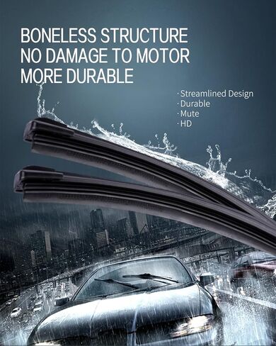 Replacement for Toyota Prius 2010-2015,Prius Plug-In 2010-2015,Sienna 2004-2005 Silent Wipers -FAPIUO Front and Rear Windshield Wipers 26"/19"+16" Full Blade Set (3 Pack) in Saudi Arabia