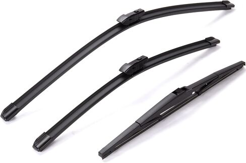 Windshield Wiper Blades for Mazda CX-5 2017-2025 / Mazda CX-9 2017-2023 Replacement Front & Rear Wiper Blades, Premium All Season All Weather Automotive Front Rear Wipers Set/ 24"+18"+14" in Kuwait