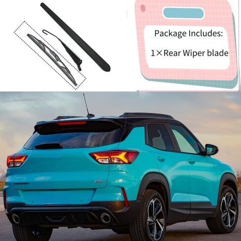 Rear Wiper Blade for Chevrolet Chevy Trailblazer 2021 | Exact Fit ACTIV L LS LT RS 1.2L 1.3L Models | OEM Replacement Rear Back Windshield Wiper Blade in Saudi Arabia