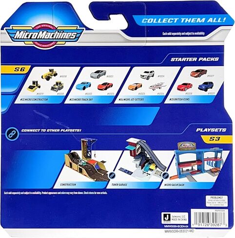 Micro Machines 2021 Series 6 Starter Pack #24 Micro Jet Setters - 2021 Cadillac Escalade, McLaren 720S Coupe, Private Jet in Saudi Arabia