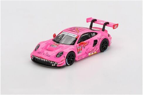 سيارة MINI GT 911 GT3 R #77 AO Racing 2024 IM SA Road America إصدار محدود 1/64 موديل Diecast MGT01052 in Kuwait